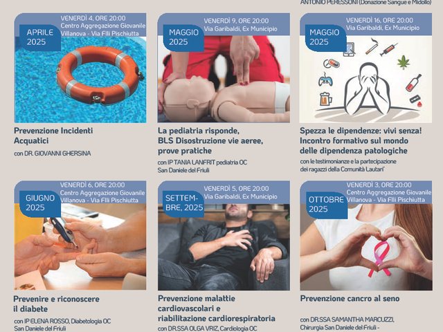 Serate informative su prevenzione e salute