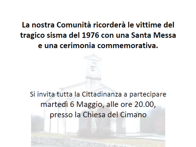 Anniversario del Terremoto